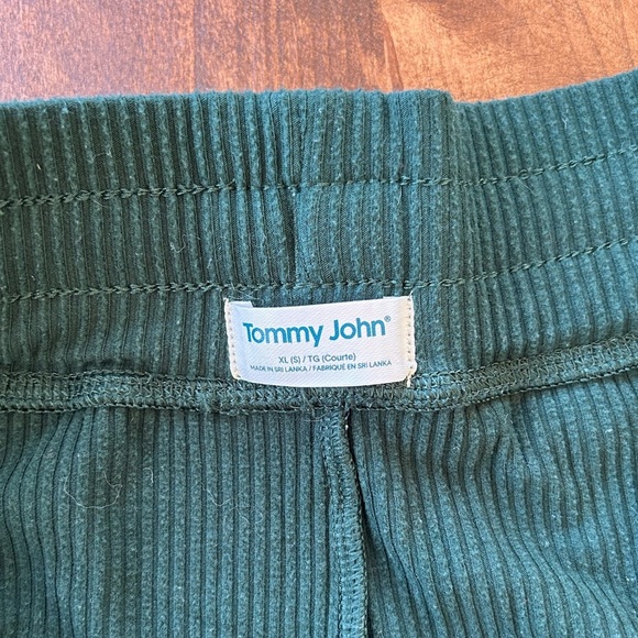 Tommy John Men's Brushed Ribbed Joggers Green XL - Picture 4 of 5